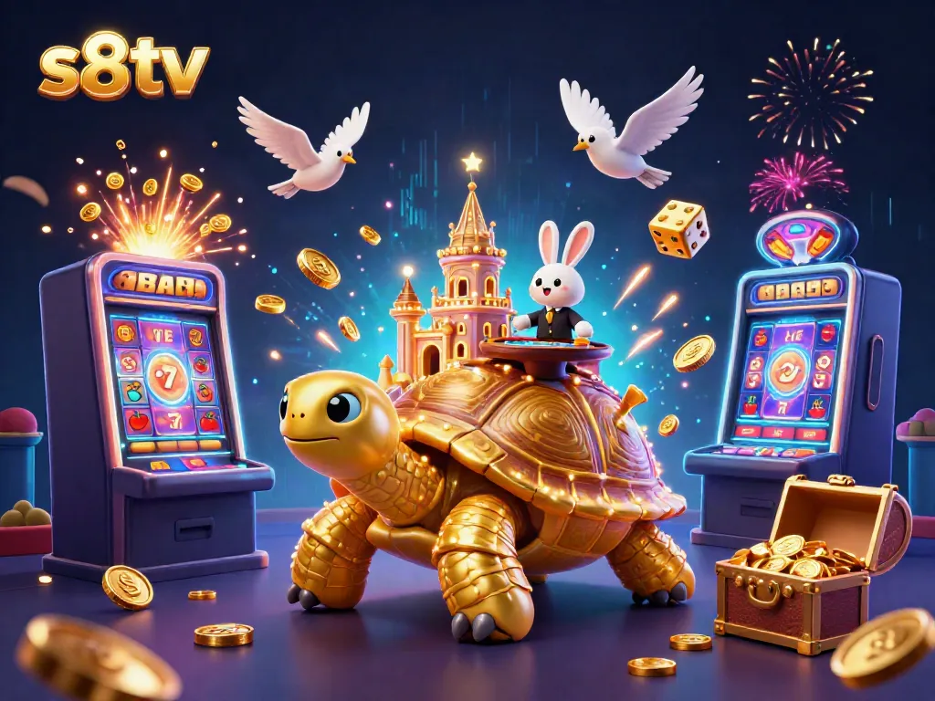 S8tv combines an entertaining casino experience with a vibrant scene of a tortoise casino game.